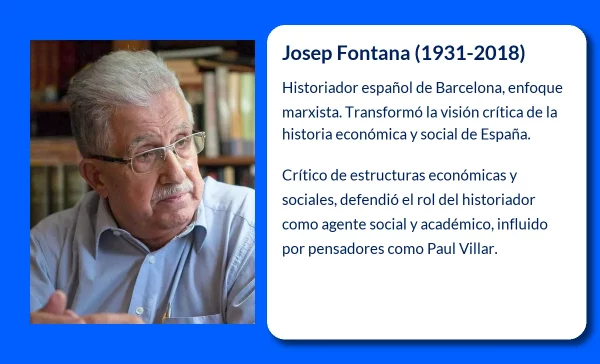 Josep Fontana. El historiador que transformó la visión crítica de la historia económica y social en España