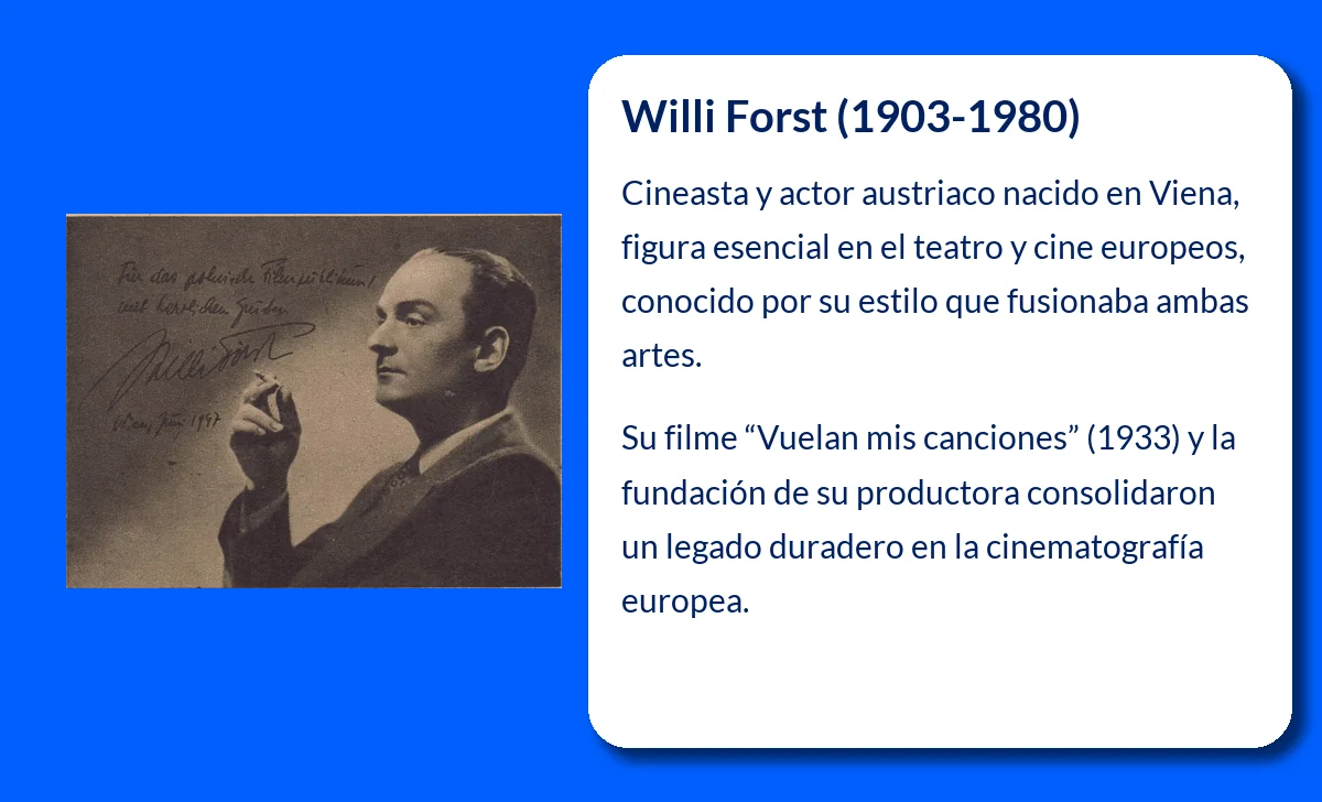Willi Forst (1903-1980): El influyente cineasta austriaco que marcó una era dorada en la cinematografía de Austria