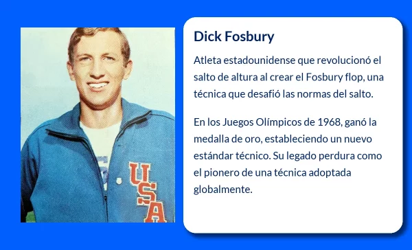 Dick Fosbury (1947-VVVV). El revolucionario del salto de altura que cambió la historia del atletismo