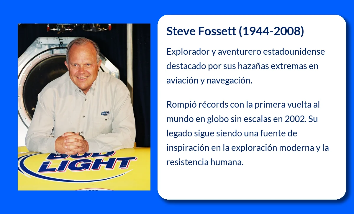 Steve Fossett (1944-2008). El Explorador Audaz que Desafió los Límites de la Aventura