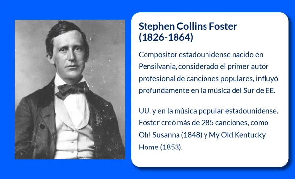 Stephen Collins Foster (1826-1864): El compositor que inmortalizó el alma del Sur de EE. UU.