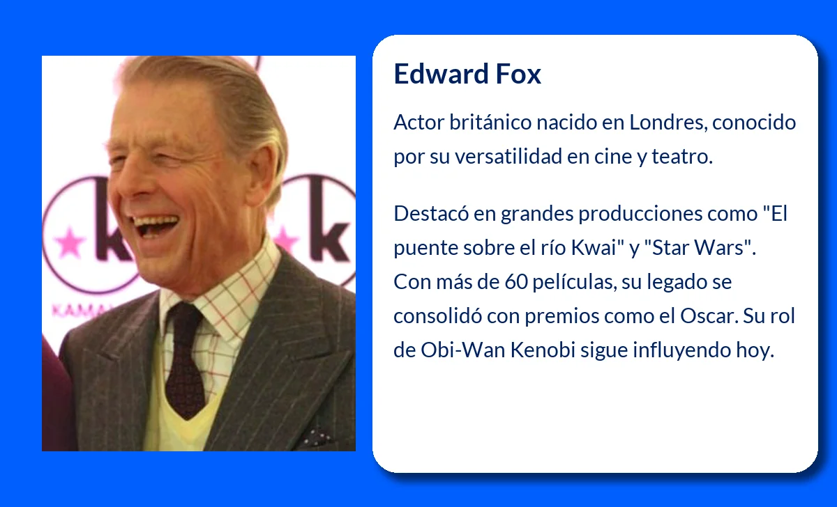Edward Fox (1937-VVVV). El actor británico que conquistó la pantalla con elegancia y distinción