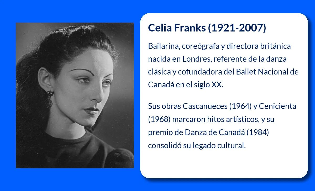 Celia Franks (1921-2007). La figura fundamental de la danza británica y la creación del Ballet Nacional de Canadá