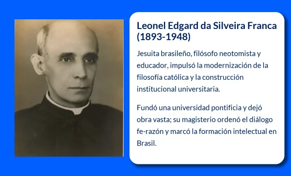 Leonel Edgard da Silveira Franca (1893-1948): El filósofo y religioso que introdujo el neotomismo en Brasil