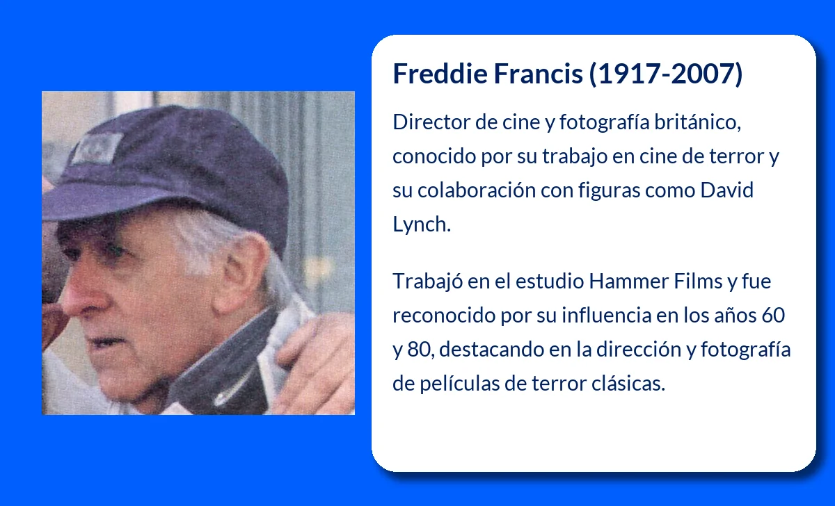 Freddie Francis (1917-2007): Un icono del cine británico que brilló en la fotografía y la dirección