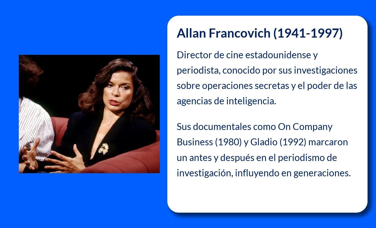 Allan Francovich (1941-1997): El pionero del cine de investigación y su legado