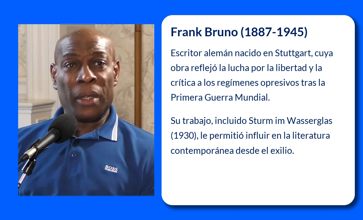 Frank Bruno (1887-1945). El escritor alemán que luchó contra las fronteras de su tiempo