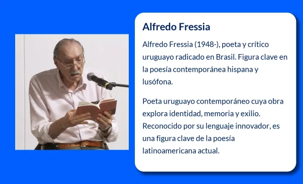 Alfredo Fressia. La voz poética uruguaya que conquistó Brasil