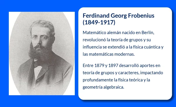 Ferdinand Georg Frobenius (1849-1917). El matemático que revolucionó la teoría de grupos