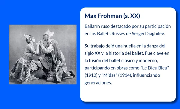 Max Frohman (s. XX). El destacado bailarín ruso que brilló en los Ballets Russes de Diaghilev