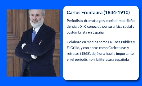 Carlos Frontaura (1834-1910). El periodista y dramaturgo madrileño que definió una era cultural