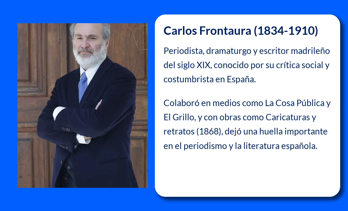 Carlos Frontaura (1834-1910). El periodista y dramaturgo madrileño que definió una era cultural