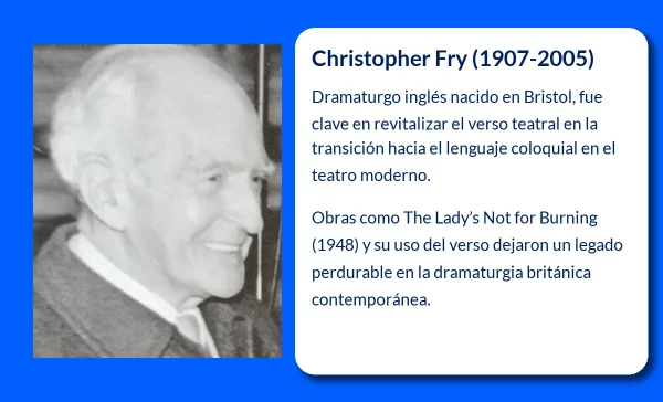 Christopher Fry (1907-2005): El dramaturgo inglés que revitalizó el verso teatral