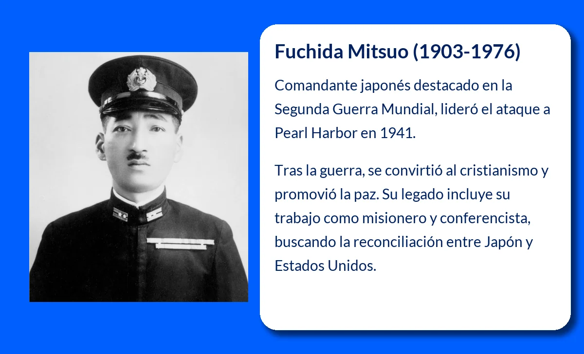Fuchida Mitsuo (1903-1976). El estratega del ataque a Pearl Harbor que abrazó la paz