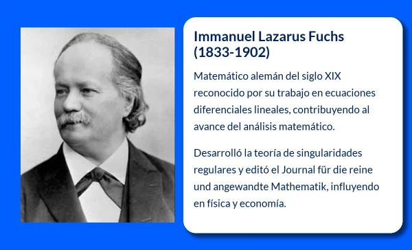 Immanuel Lazarus Fuchs (1833-1902). El pionero de las ecuaciones diferenciales lineales