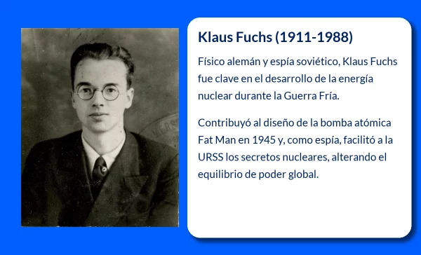 Klaus Fuchs (1911-1988). El físico que cambió la historia de la energía nuclear a través del espionaje científico