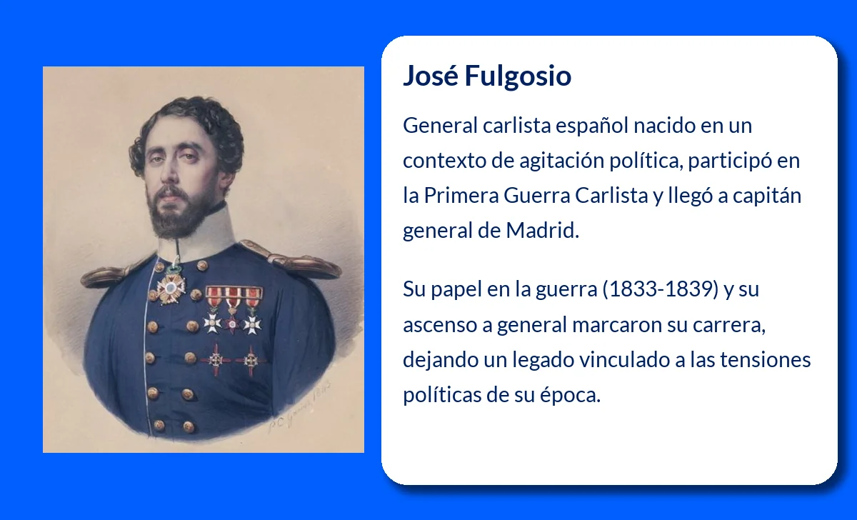 José Fulgosio (¿-1848). El General Carlista que Fue Asesinado en Madrid