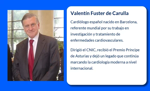 Valentín Fuster de Carulla (1943-VVVV): El cardiólogo español que dejó huella en la medicina cardiovascular