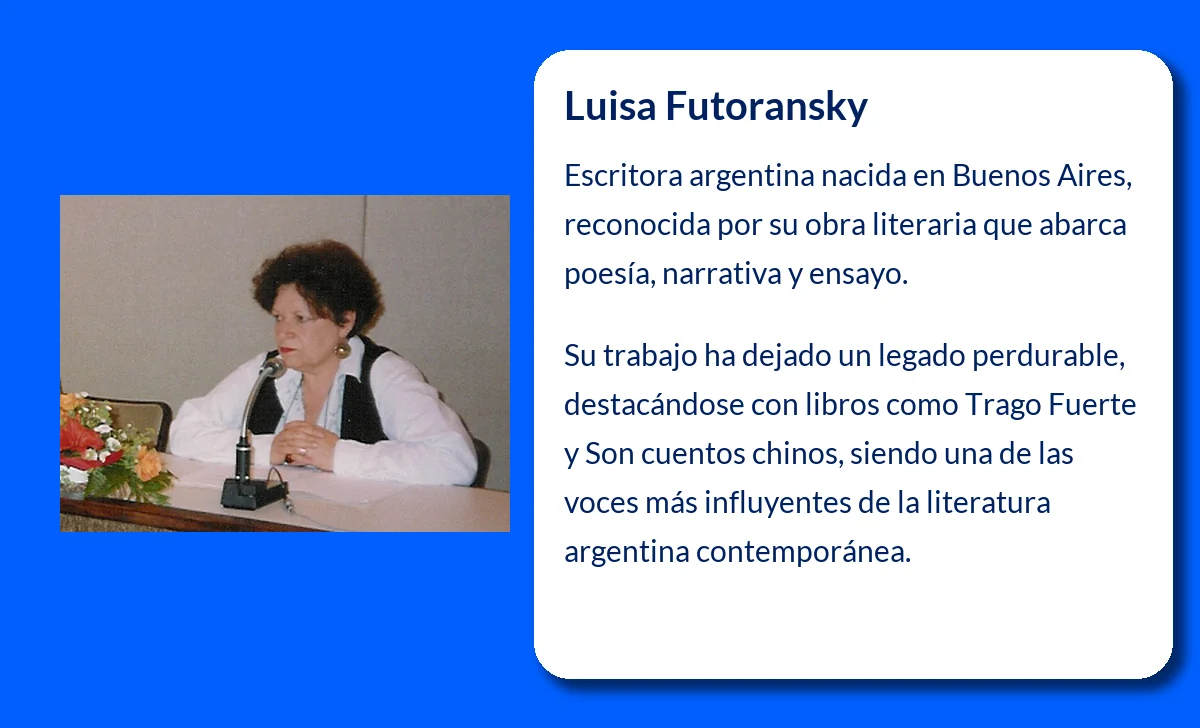 Luisa Futoransky (1939-VVVV): La voz única de la poesía y la narrativa argentina