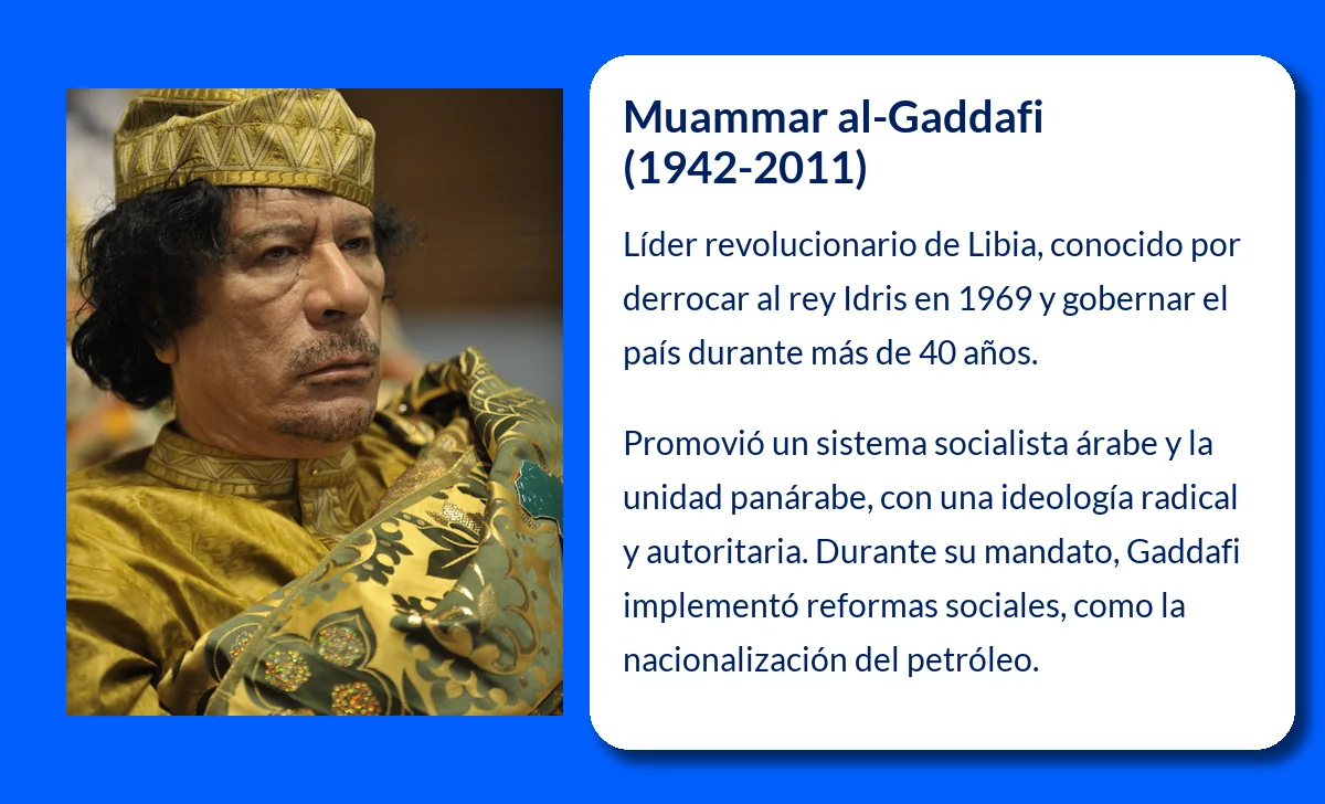 Muammar al-Gaddafi (1942-2011): El Líder Revolucionario que Transformó Libia