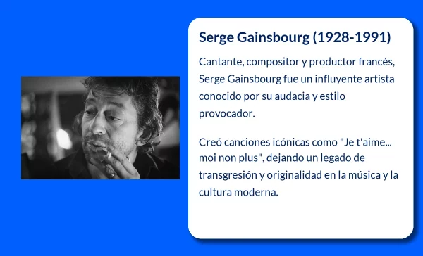 Serge Gainsbourg (1928-1991): La figura revolucionaria de la música francesa que dejó una huella indeleble