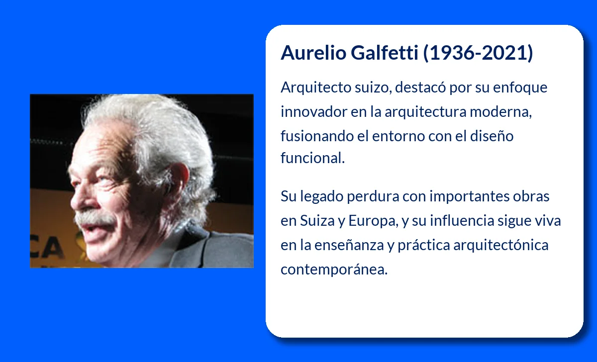 Aurelio Galfetti (1936-2021): La visión arquitectónica de un referente suizo