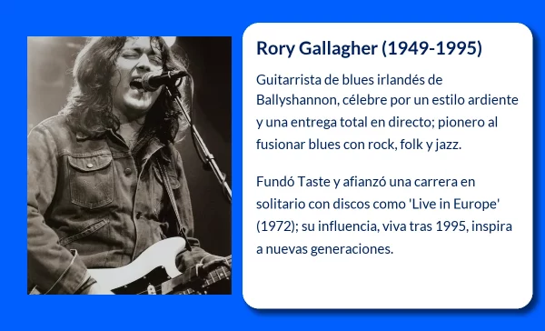 Rory Gallagher (1949-1995): El legado del guitarrista de blues irlandés