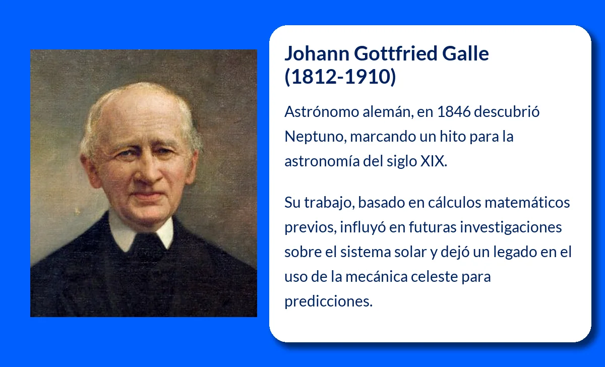 Johann Gottfried Galle (1812-1910). El astrónomo que descubrió Neptuno