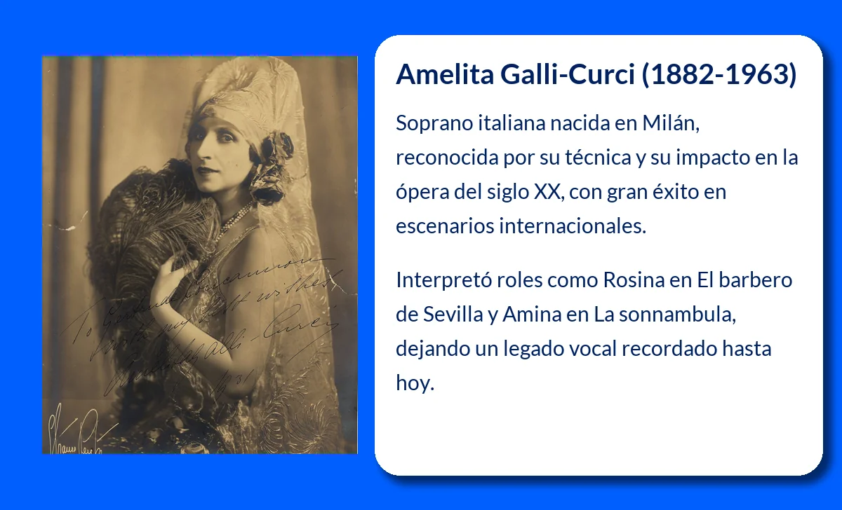 Amelita Galli-Curci (1882-1963). La soprano italiana que conquistó el mundo con su voz celestial