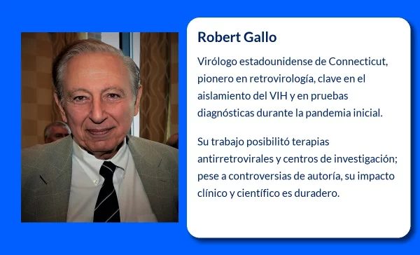 Robert Gallo (1937-VVVV): El científico estadounidense que transformó la lucha contra el SIDA