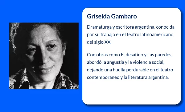 Griselda Gambaro (1928-VVVV): La escritora argentina que marcó una era en el teatro