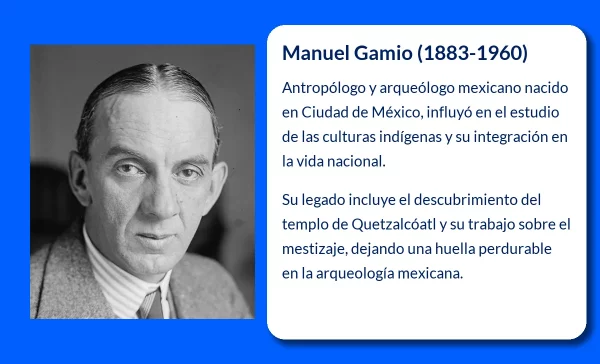 Manuel Gamio (1883-1960). El pionero en la antropología y la arqueología mexicana