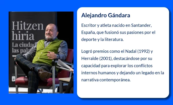 Alejandro Gándara (1957-VVVV): El atleta que conquistó la literatura española