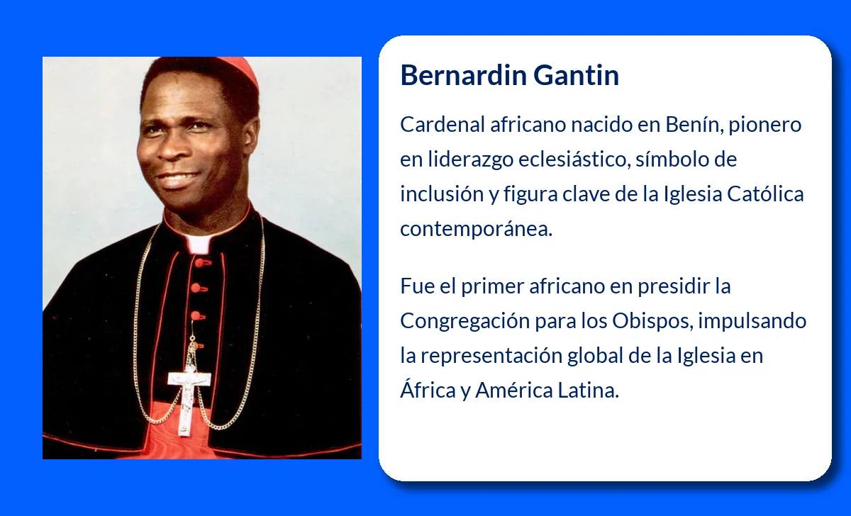 Bernardin Gantin (1922-VVVV). El primer cardenal africano en presidir una congregación vaticana