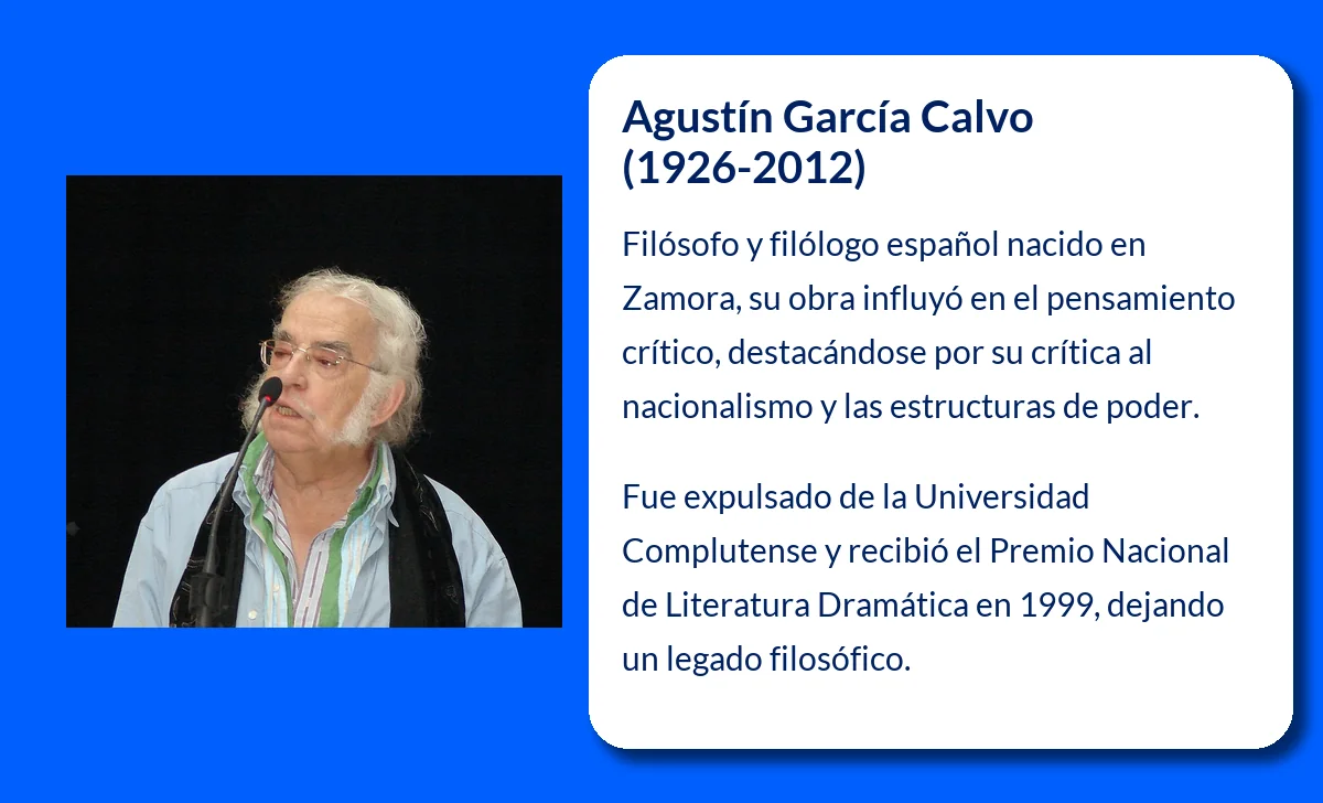 Agustín García Calvo (1926-2012): Filósofo