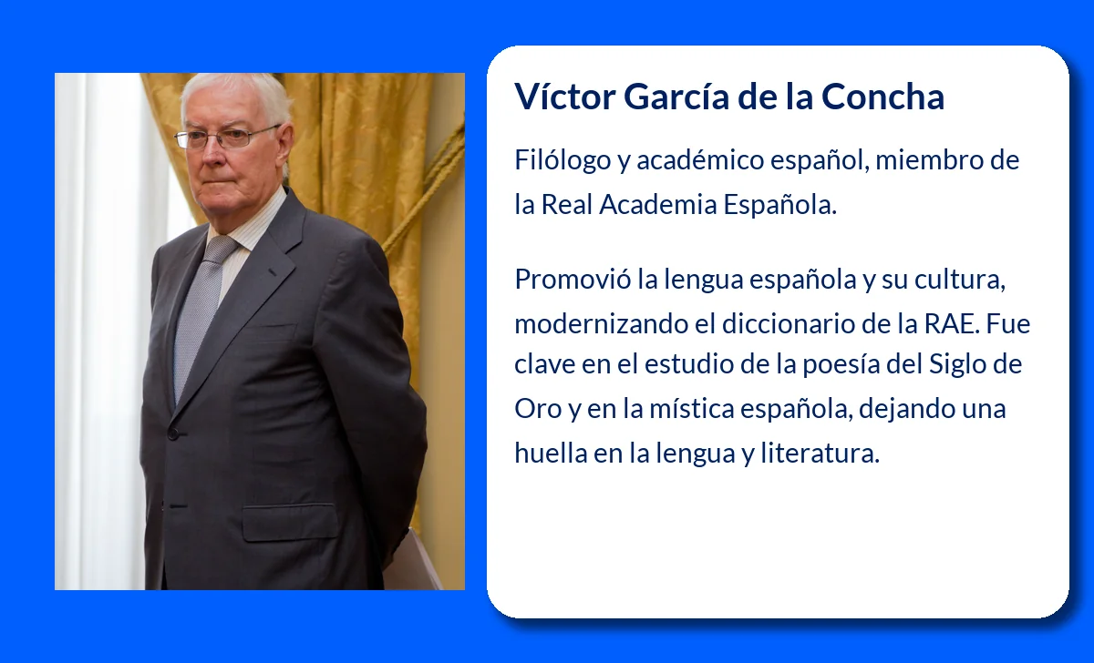 Víctor García de la Concha (1934-VVVV): Un filólogo de renombre y promotor de la lengua española