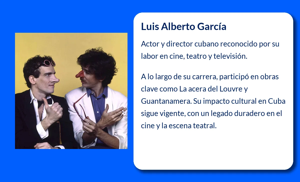 Luis Alberto García (1965-VVVV): Un ícono de la actuación cubana