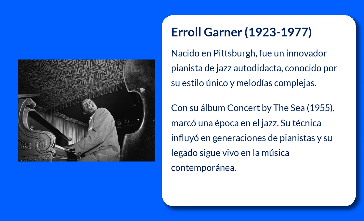 Erroll Garner (1923-1977): El genio del jazz cuya melodía cautivó al mundo