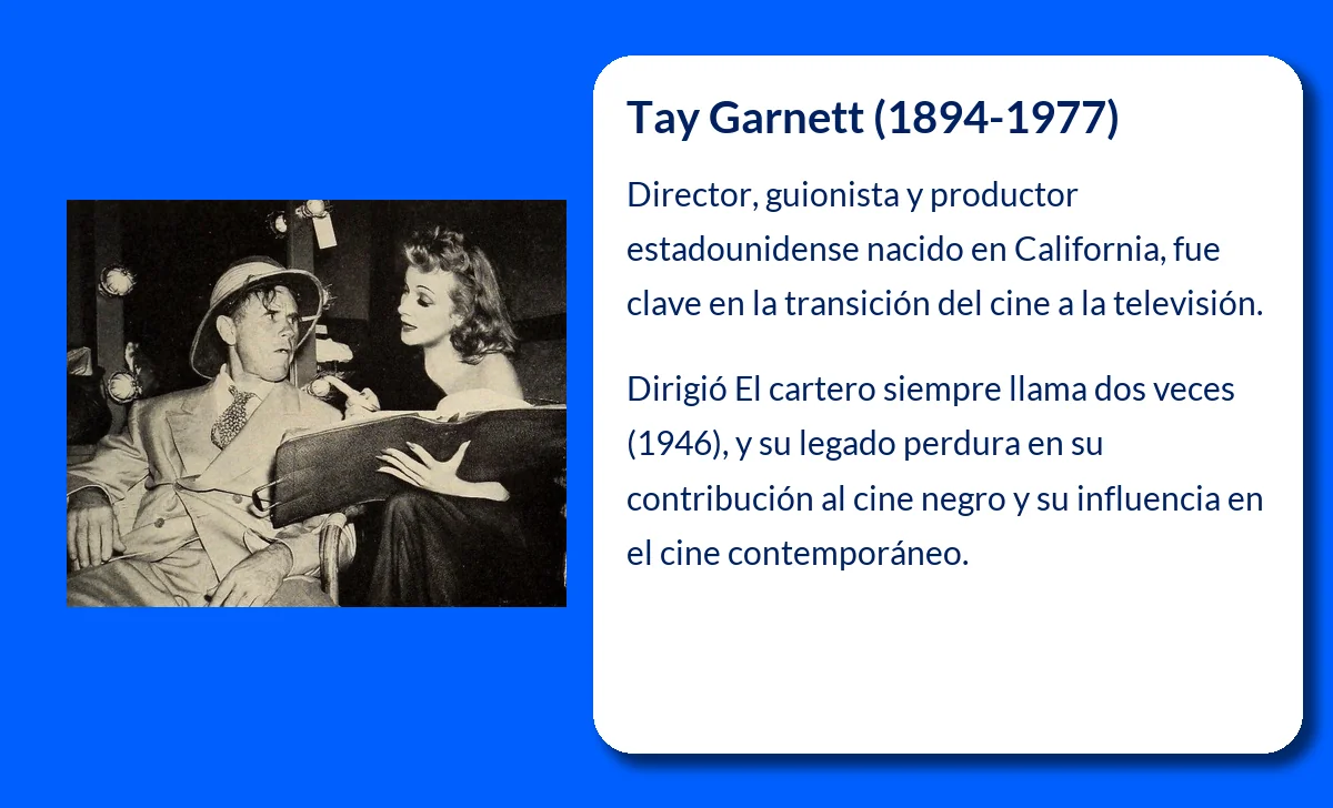 Tay Garnett (1894-1977): El director que dejó su huella en Hollywood y el cine mundial