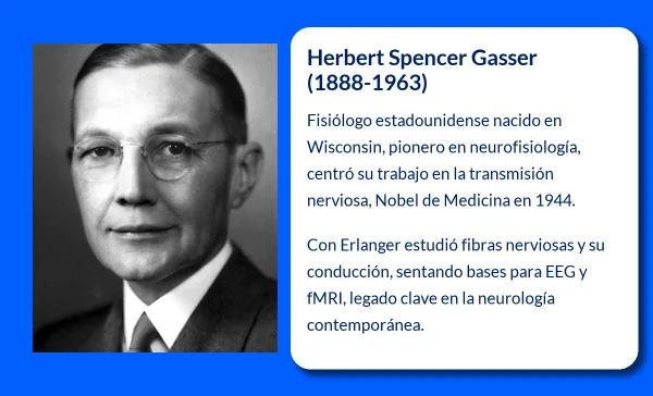 Herbert Spencer Gasser (1888-1963): El Nobel de Fisiología que revolucionó la neurofisiología