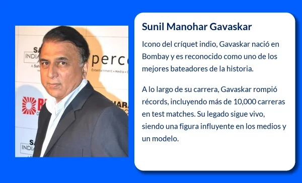 Sunil Manohar Gavaskar (1949-VVVV): El ícono del críquet indio que dejó una huella imborrable