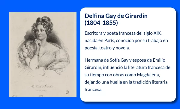 Delfina Gay de Girardin (1804-1855): La literata francesa que marcó una era en la poesía y el teatro