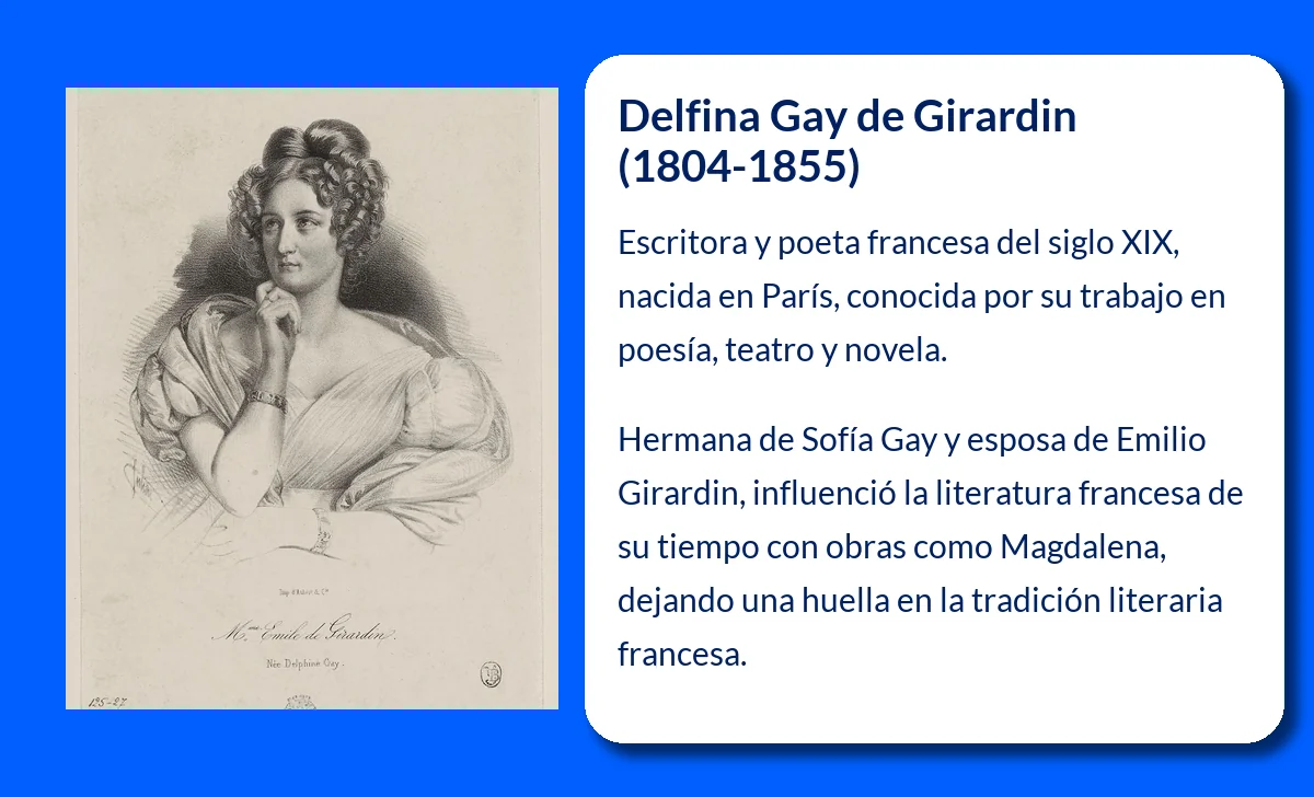 Delfina Gay de Girardin (1804-1855): La literata francesa que marcó una era en la poesía y el teatro