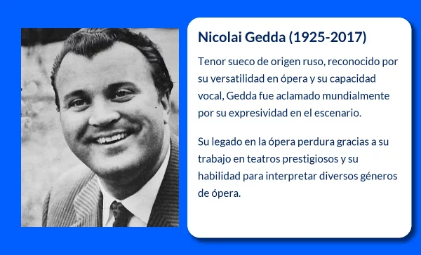 Nicolai Gedda (1925-2017): La versatilidad de un tenor legendario