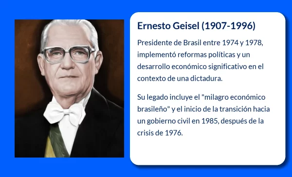 Ernesto Geisel (1908-1996): El presidente brasileño que impulsó el desarrollo y la distensión política
