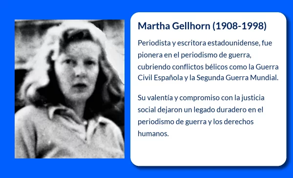 Martha Gellhorn (1908-1998). La periodista que rompió barreras en la cobertura de los conflictos mundiales