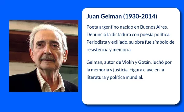 Juan Gelman. El Poeta que Testimonió la Memoria y la Injusticia