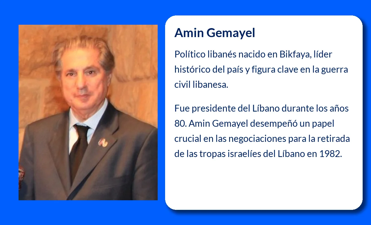Amin Gemayel (1942-VVVV). El líder que marcó una etapa crucial en la historia del Líbano