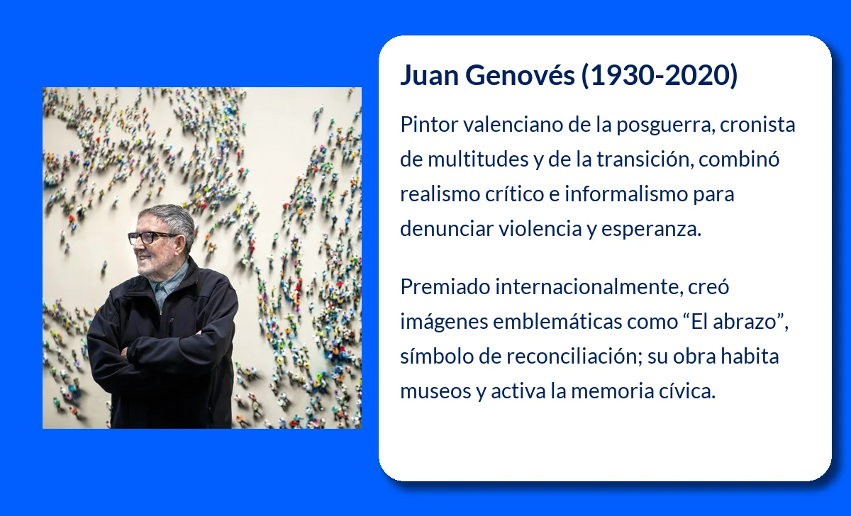 Juan Genovés (1930-2020): El pintor que reflejó la historia de España a través del arte