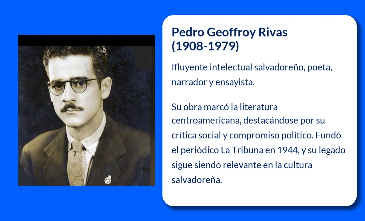 Pedro Geoffroy Rivas (1908-1979): Un intelectual salvadoreño de gran legado cultural